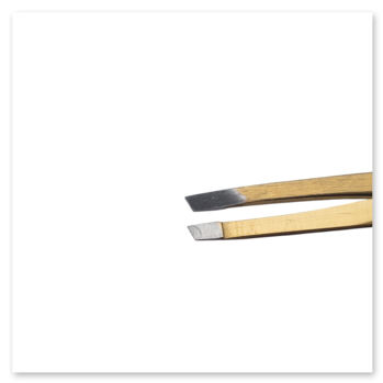 Пінцет для корекції форми брів BLAD T-18, золоте напилення