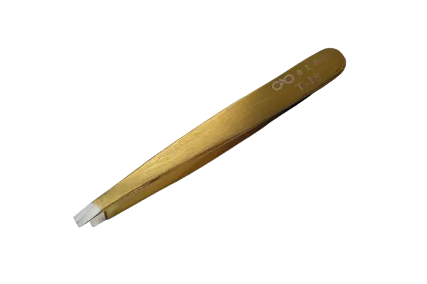 Пінцет для корекції брів BLAD T-18 (золоте напилення)